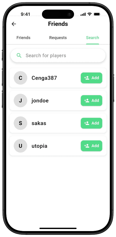 Find & invite players